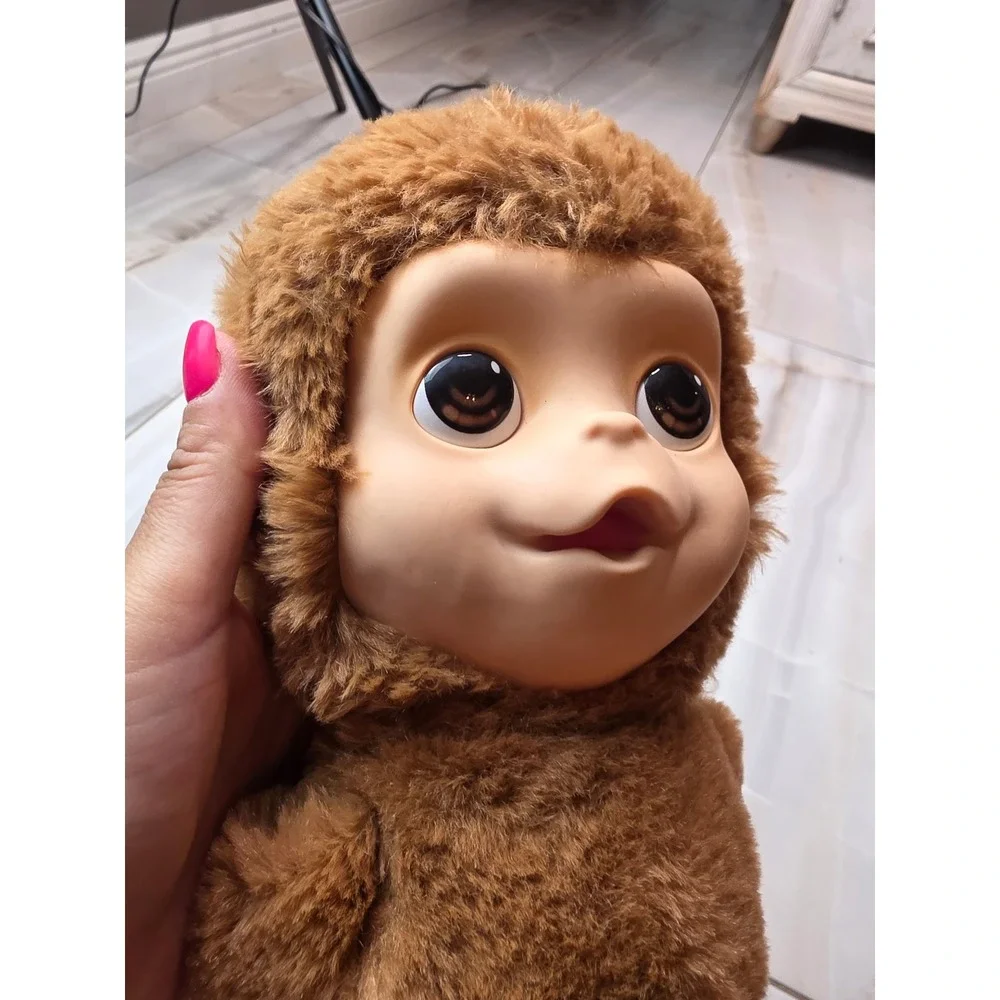 Moose Toys Little Live‎ Pets Mango the Monkey Interactive Plush Brown 2023 26558